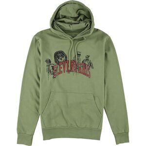 Elevenparis Mens Skeleton Hoodie Sweatshirt, Green, S, DM